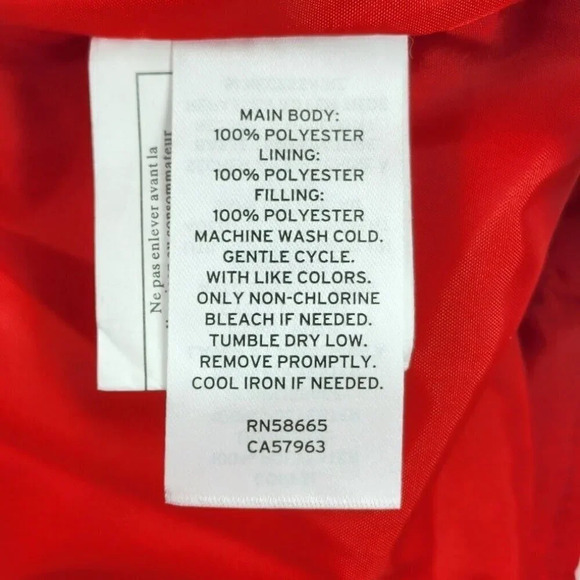 BP Nordstrom Puffer Warm Oversized Long Sleeve Jacket in Red Goji Size S NWT - Picture 6 of 11